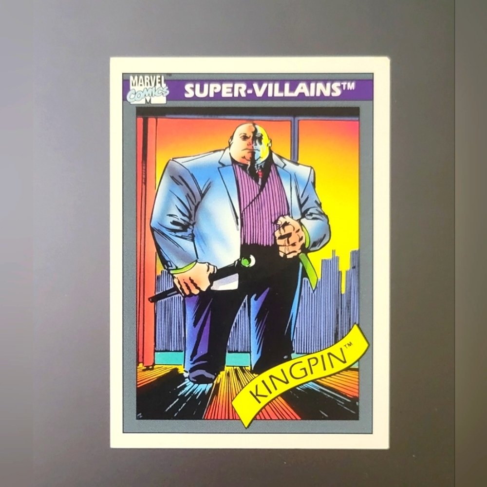 KINGPIN Marvel 1990 Universe #52 Impel Comic Cards Series 1 Super-Villains